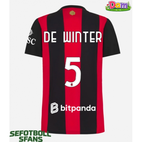 AC Milan Koni De Winter #5 Hemmatröja Kvinnor 2026-27 Kortärmad